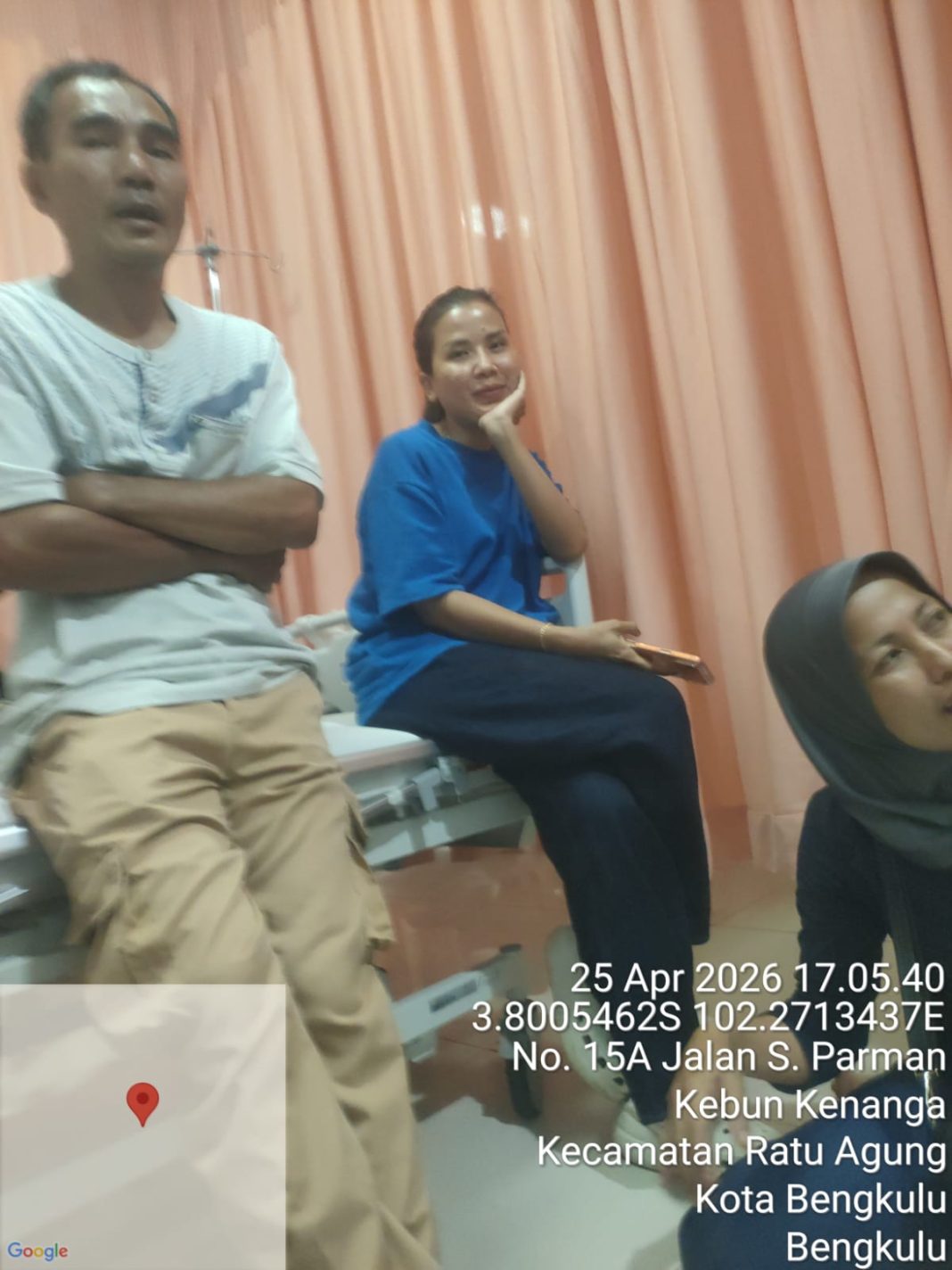 Kecelakaan di Panorama Kota Bengkulu