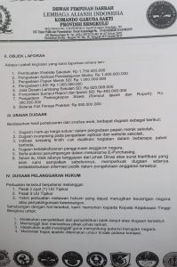 Laporan Lembaga Aliansi Indonesia (LAI)